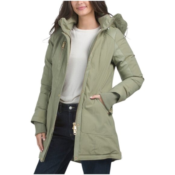 NICOLE BENISTI Chelsea Shearling Parka Coat - Picture 1 of 3
